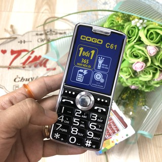 [Freeship toàn quốc từ 50k] Điện Thoại Cogo C61 cỡ chữ to Loa to Pin Khủng Bảo hành 12 tháng 1 đổi 1 trong 365 ngày