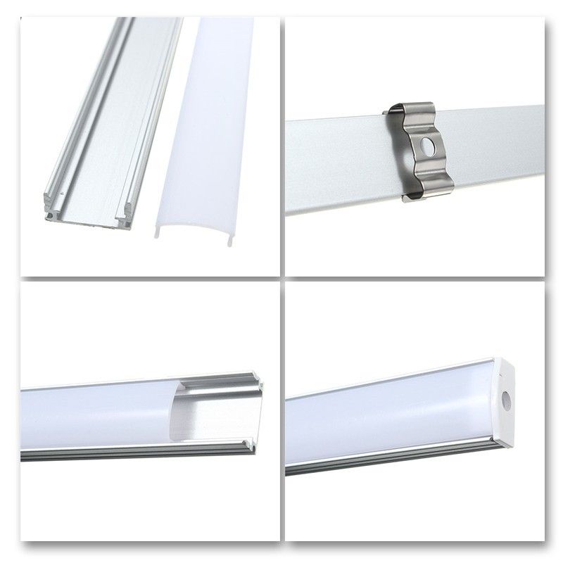 Giá đỡ thanh đèn Led bằng nhôm 30/50cm U / V / YW chất lượng cao kèm phụ kiện