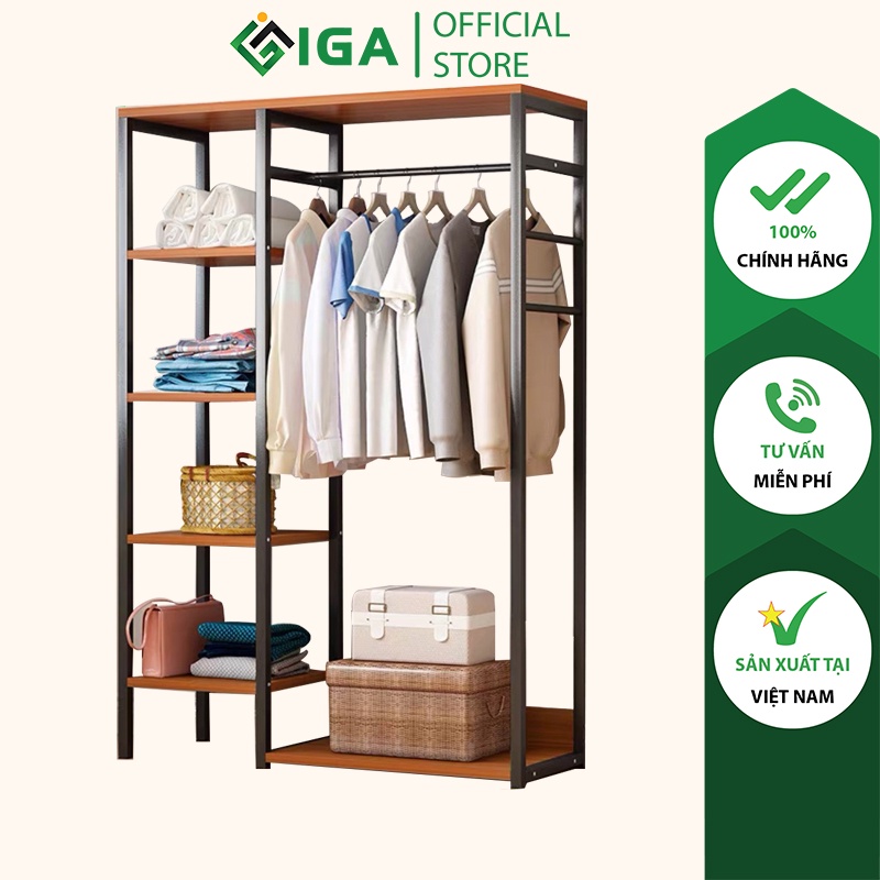 Giá treo quần áo IGA Hanger nội thất phòng ngủ hiện đại - GM08