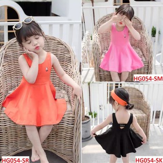 0-Váy đầm 2 dây bé gái hở lưng xinh xắn - HG054