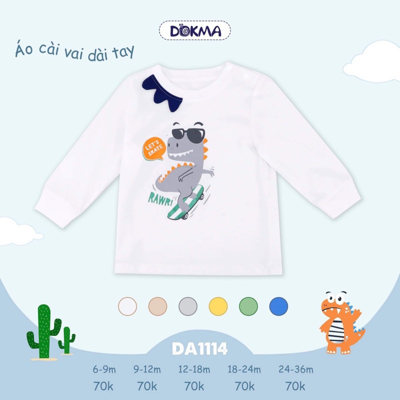 Dokma - Áo cổ đức mềm thời trang cho bé trai gái ( 2-6 tuổi)