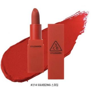 Son thỏi lì 3ce red recipe matte lip color #214