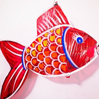 Lồng đèn Trung thu giấy kiếng hình con cá chép - Size to