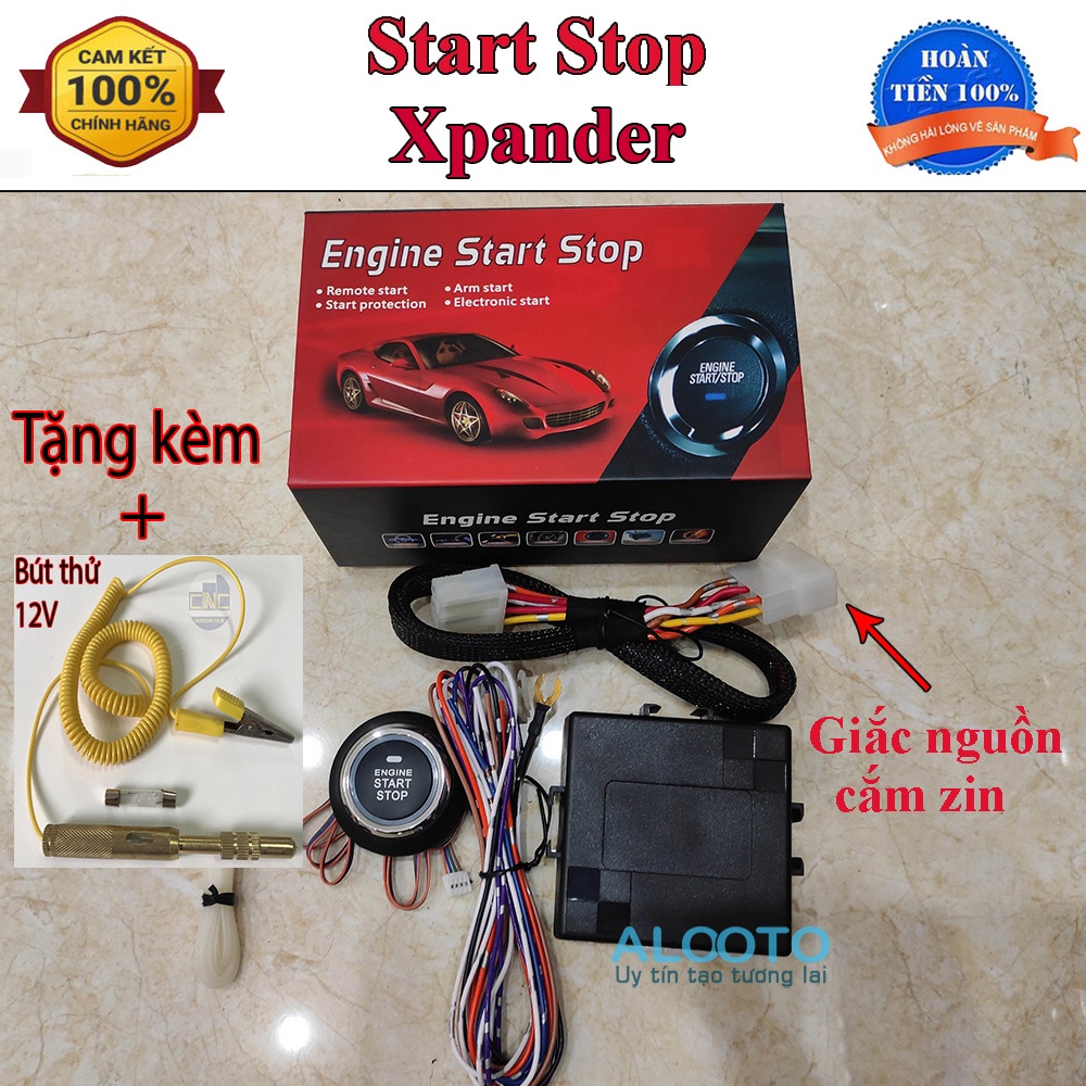 Nút start stop Xpander Nút khởi động thông minh có chức năng đề nổ từ xa tích hợp trên chìa khóa remote theo xe