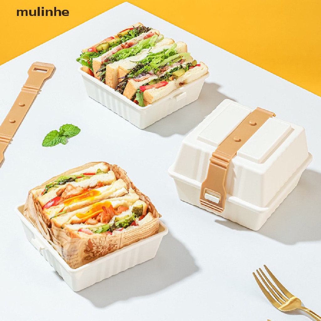 1 Hộp Đựng Bánh Burger 19CM Có Thể Tái Sử Dụng