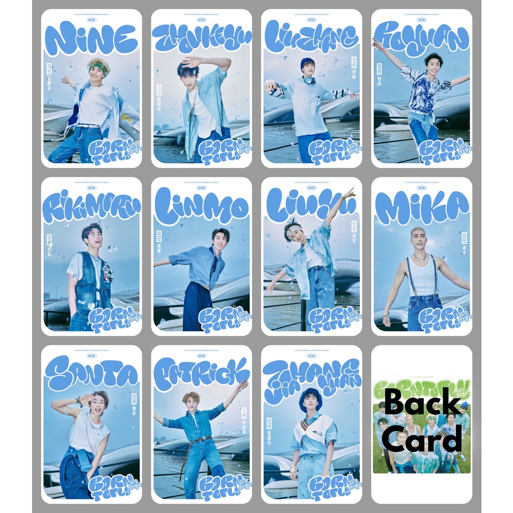 Set 22 card giấy bo góc in 2 mặt ảnh nhóm INTO1 - INTO THE CLOUDS