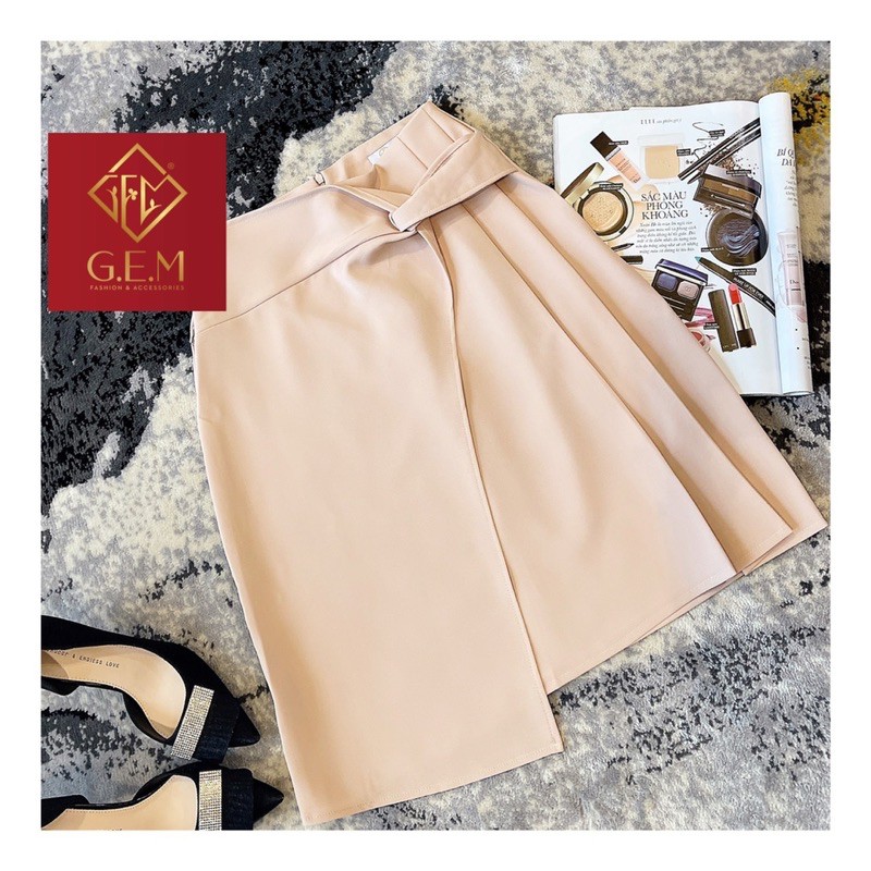 Chân váy công sở xoè dáng chữ A, đủ size nhiều màu dễ lựa chọn, chất vải mát GEM.VN | BigBuy360 - bigbuy360.vn