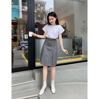 Minx - áo lita plain blouse