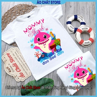 Áo thun baby shark mommy dễ thương bs05 | áo chất store