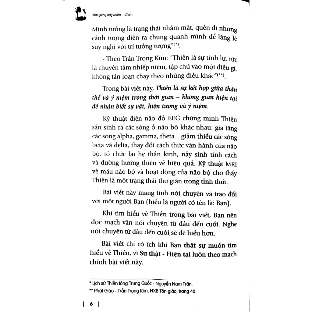 Sách - Hạt Giống Nảy Mầm - Thiền