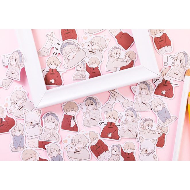 Bộ 45 Sticker Boy Girl E90