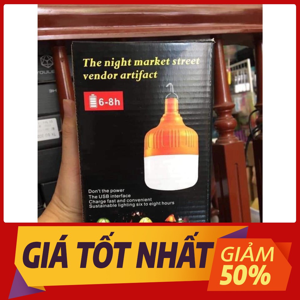 [Sale toàn shop] Bóng đèn led tích điện 60W