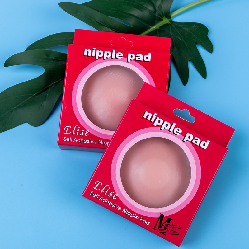 Flashsale Hộp đỏ 2 miếng dán nhũ hoa silicon siêu dính kt 6,5cm