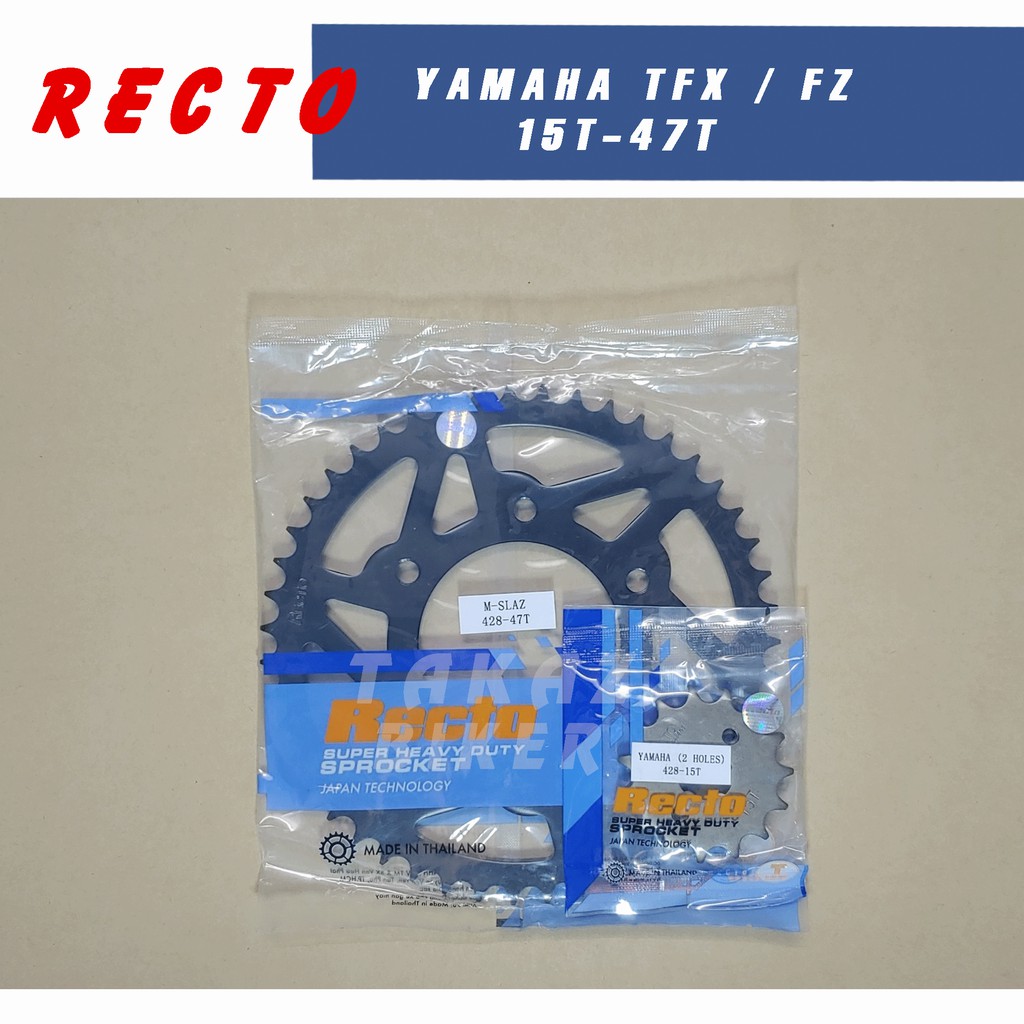 B3 [ TFX 47T PKN ] Nhông Hoặc Dĩa 15T x 47T Recto xe Yamaha Exciter 155 - TFX - FZ PKN