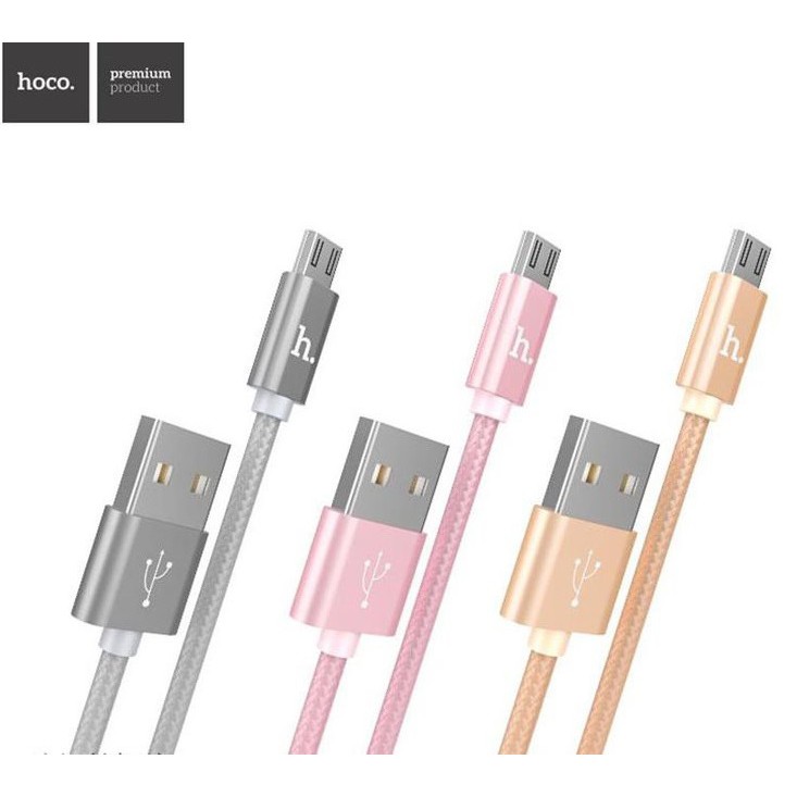 Cáp sạc microUSB Hoco X2 cho androi - dài 1m (màu ngẫu nhiên)