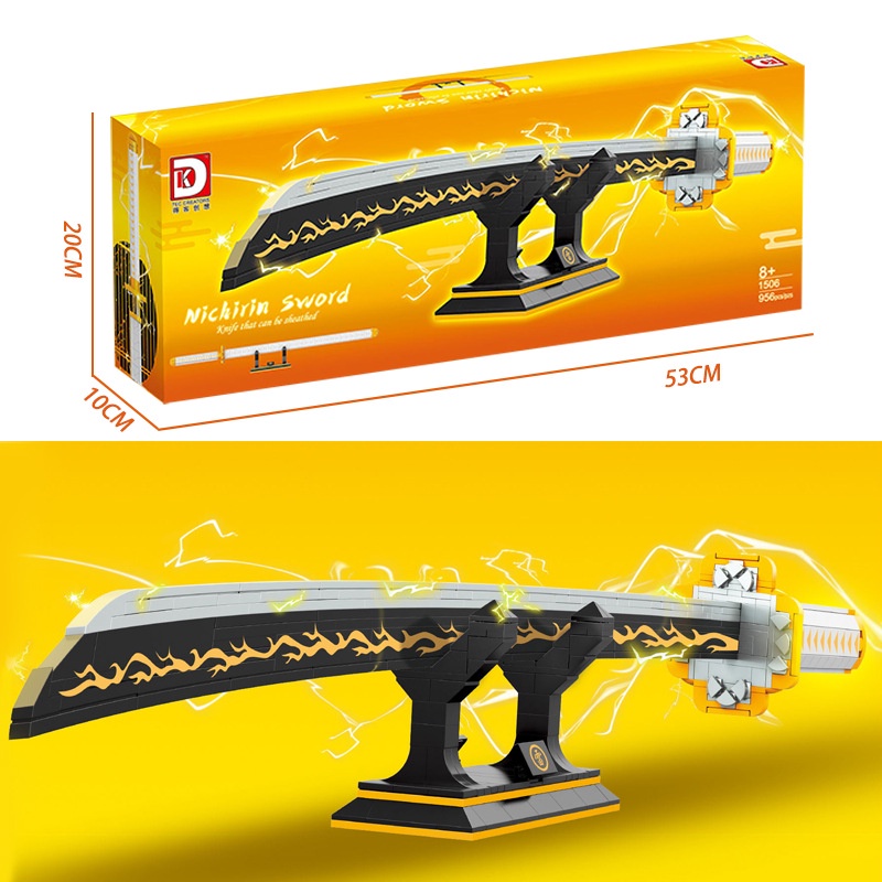 Đồ Chơi Lắp Ráp Xếp Hình Mô Hình Thanh Kiếm Nichirin Sword DK1506 Với 956 PCS or Wado Ichimonji No.727 Với 781 PCS
