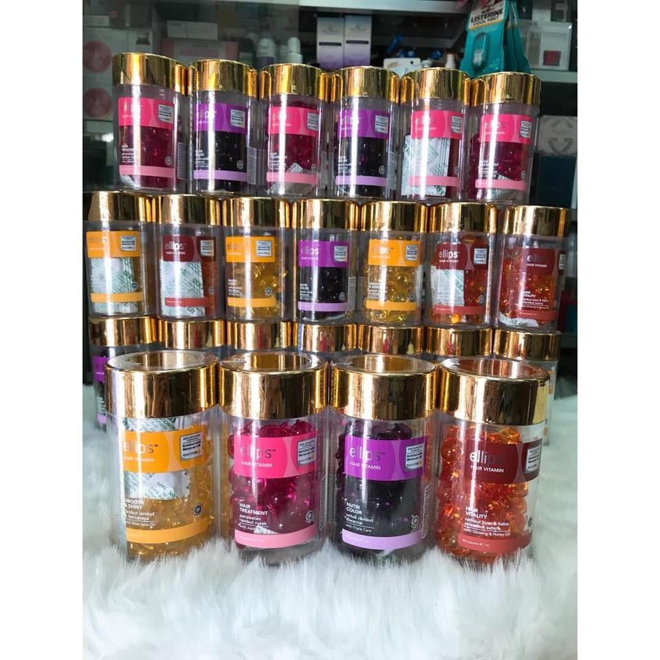 (Hủ 50 viên) Serum Vitamin dưỡng tóc Ellips chính hãng công ty