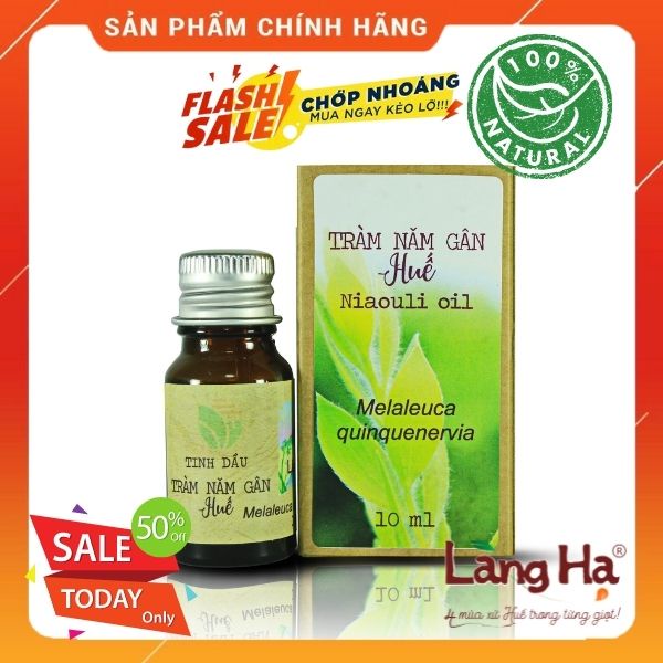 Tinh dầu Tràm năm gân (Tràm Úc) Làng Hạ, Ngừa cảm mạo, giữ ấm cơ thể, đuổi côn trùng, giảm say xe