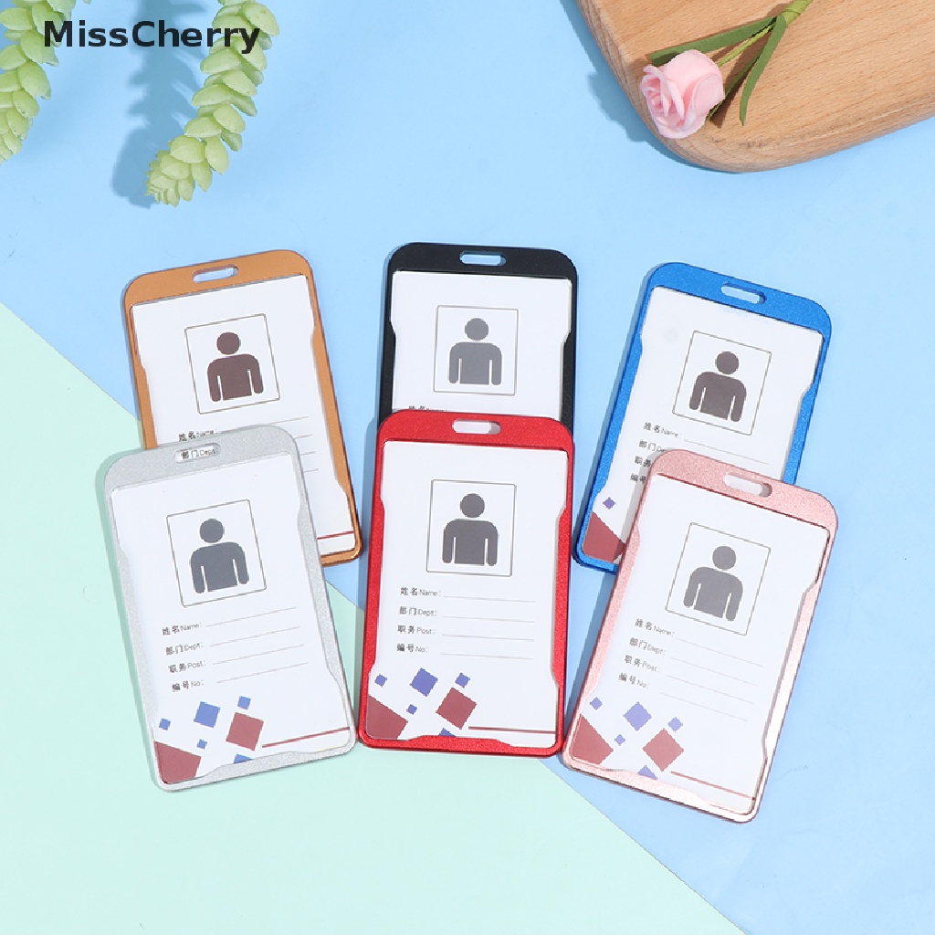 Hộp Đựng Thẻ ID Bằng Kim Loại Tiện Dụng Cho Văn Phòng