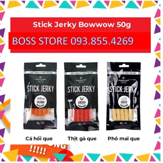 [DINH DƯỠNG CAO] Bánh thưởng Stick Jerky Phô mai que mềm đủ hương vị cho chó mèo sx HQ