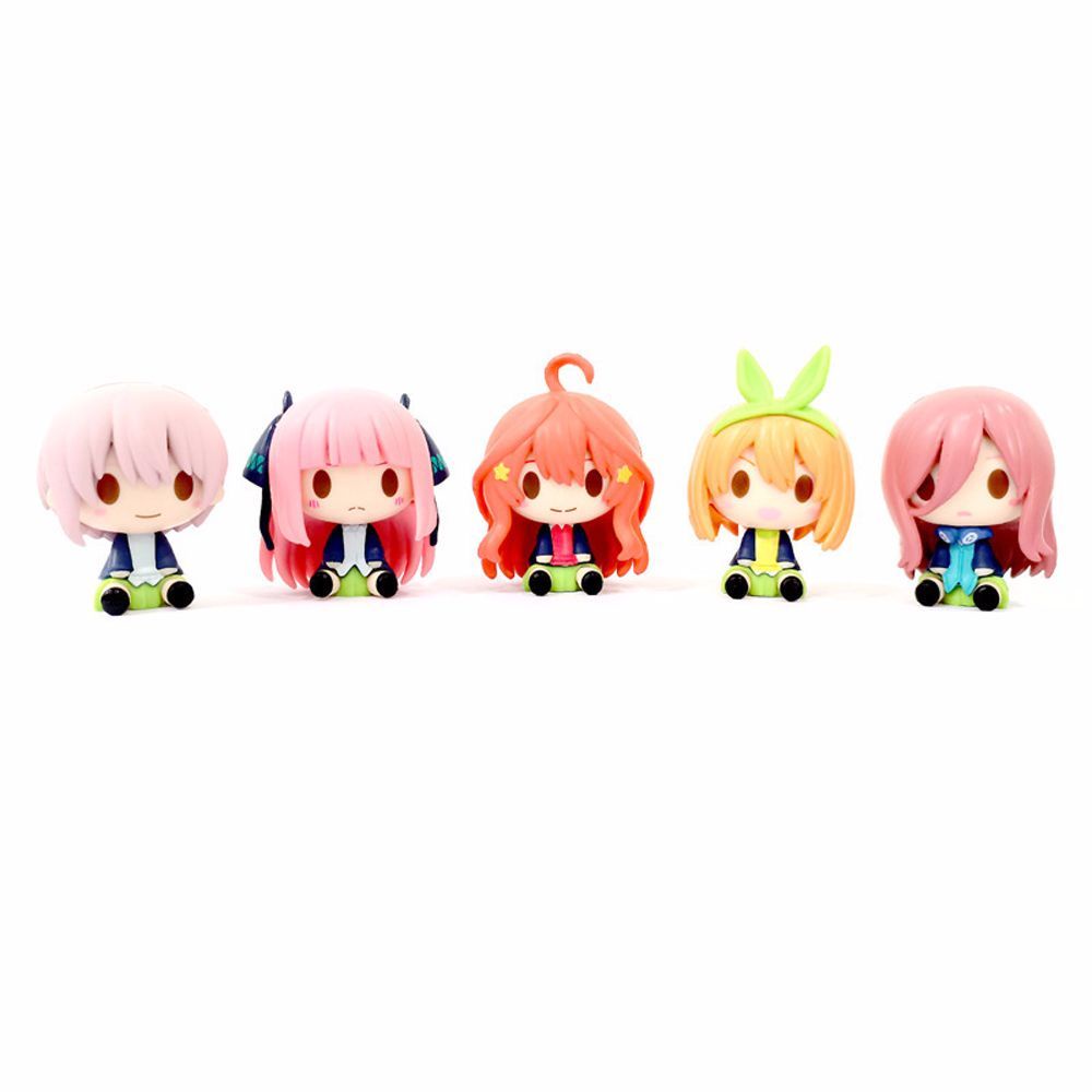 Bộ 5 mô hình nhân vật hoạt hình Nakano Miku bằng PVC trang trí bàn làm việc