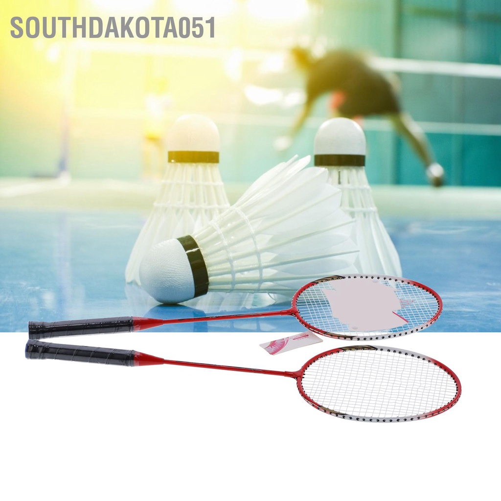 Southdakota051 SG8010 Bộ Vợt Cầu Lông 2 Người Chơi Đôi Sợi Nhẹ Cho Lớn và Trẻ Em