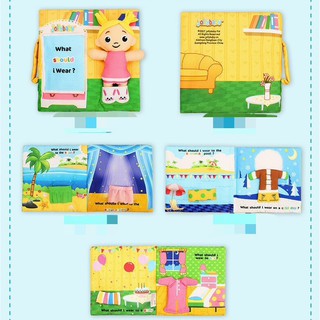 Sách vải tương tác kèm búp bê What should i wear