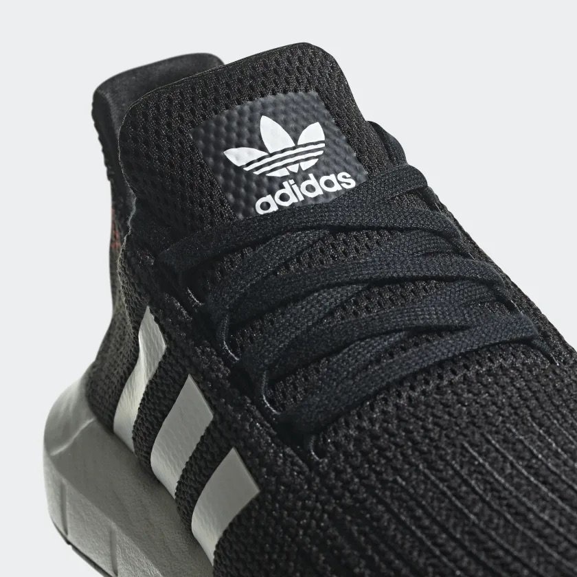Giày thể thao Sneaker Adidas Swift Run màu Đen sọc Trắng - Code: B37730