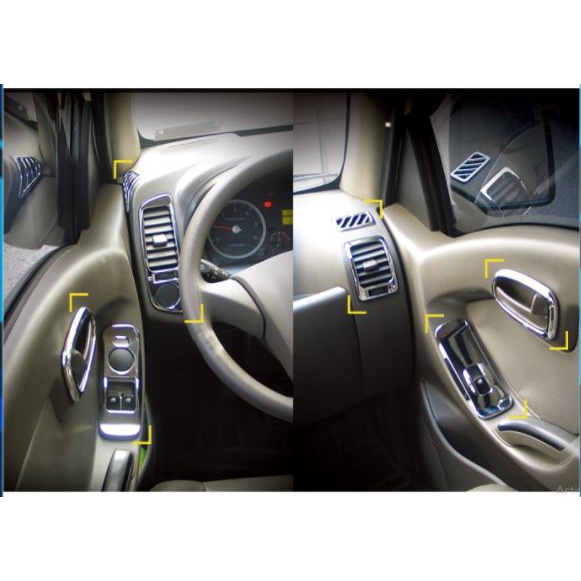 [HN] Ốp nội thất mạ xi Inox Crom xe tải HUYNDAI Porter 2, H150, H100-Hàng KD Hàn Quốc.