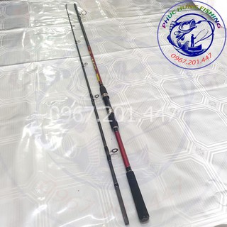 Cần Câu Cá 2 Khúc Ruby Carbon Có Đủ Size 2m1 2m4 2m7 3m