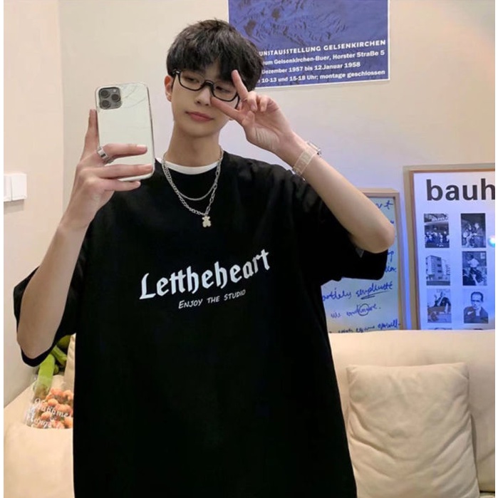 Áo phông nam nữ unisex tay lỡ thun form rộng teen cổ tròn oversize cotton giá rẻ basic đen trắng tee pull freesize