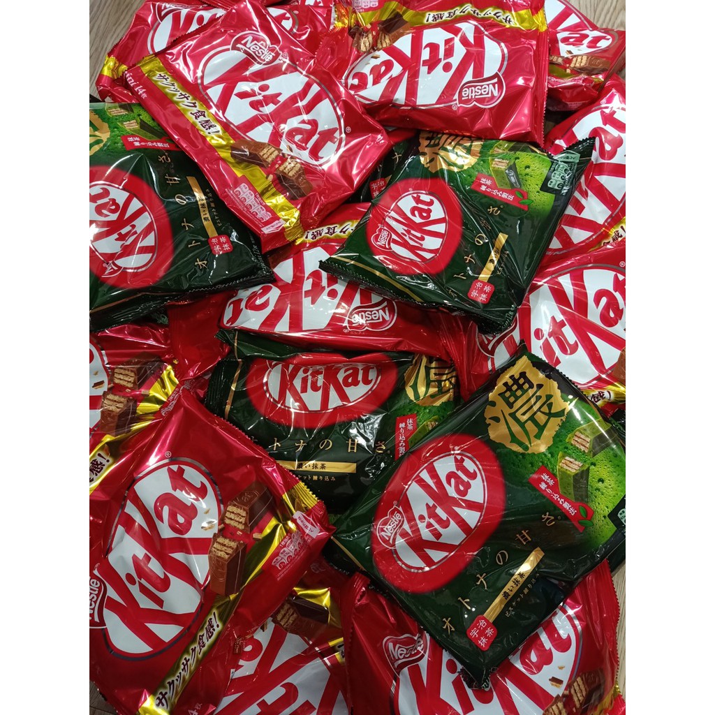Bánh Nestle KitKat Trà xanh Nhật Bản 12 cái - 4902201172998 Date 2021- Chuyên sỉ