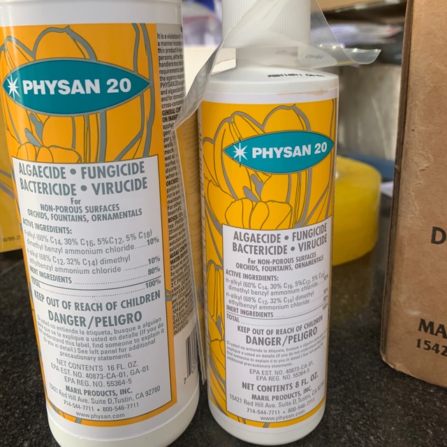 PHYSAN 20 Chai 480ml HÀNG NHẬP MỸ KHỬ TRÙNG, DIỆT NẤM BỆNH KHÔNG MÙI