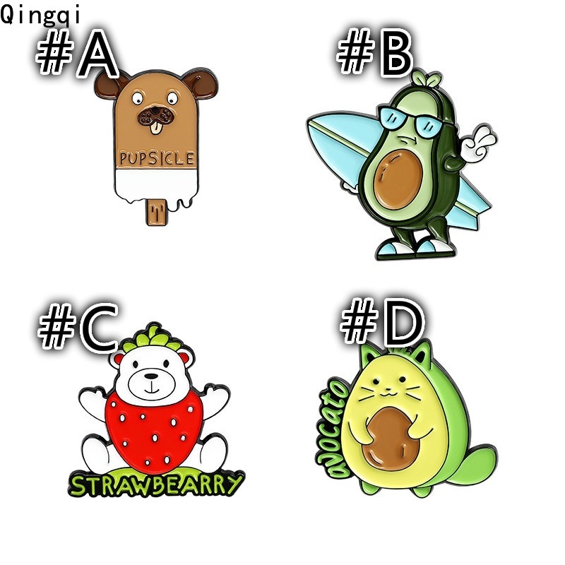 Ghim cài Miss Zoe hình cáo/mèo/gấu/nhím hoạt hình dễ thương thích hợp làm quà tặng