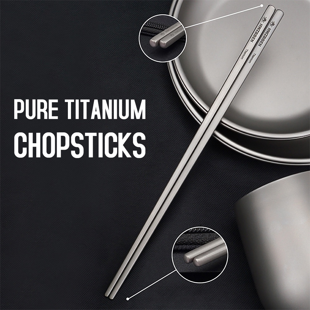 Đũa Nấu Ăn Bằng Titan Trọng Lượng Nhẹ Tiện Dụng Cho Hoạt Động Ngoài Trời