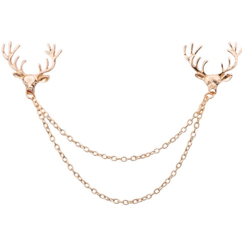 Ghim cài áo hình chú nai phong cách vintage thời trang cho nam và nữ