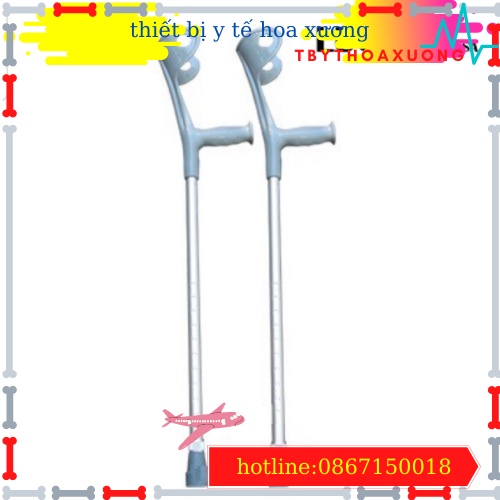 Nạng Khuỷu Tay Lucass C-37 Màu Trắng ,Hợp Kim Nhôm Cao Cấp