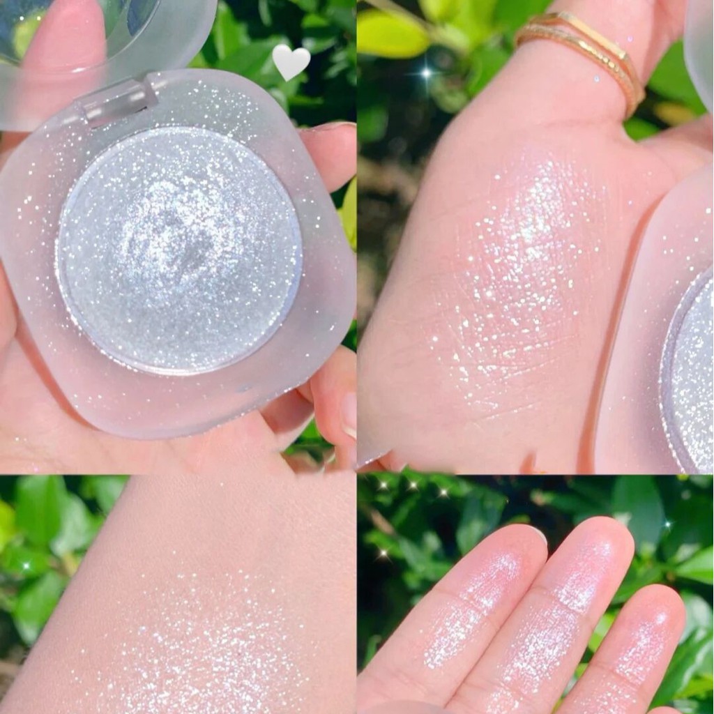 high quality waterproof Super shiny mashed potato highlighter，applied to the face and body，4 color brighten Diamond Highlight Gel