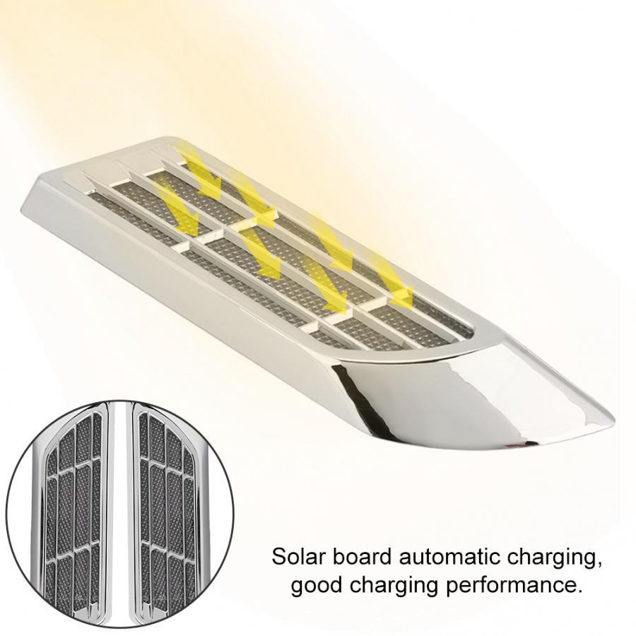 2 Đèn Led Cảnh Báo Năng Lượng Mặt Trời Cho Xe Hơi