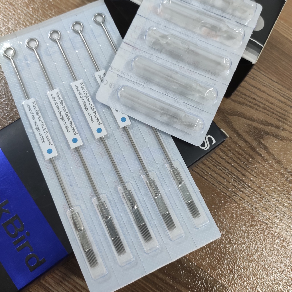 5 kim xăm + 5 ngòi nhựa các size bán lẻ