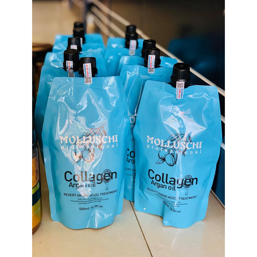 HẤP Ủ PHỤC HỒI COLLAGEN MOLLUSCHI ITALIA - 500ml