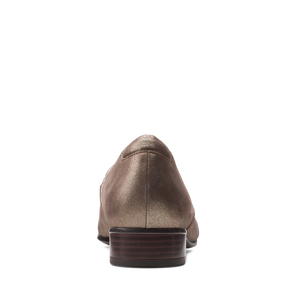 Giày lười da Nữ CLARKS Juliet Palm màu Metallic