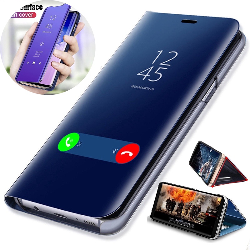 Ốp Điện Thoại Nắp Gương Lật Cho OPPO A5 A3S A7 A5S A12 A54 4G A83 A9 2020 A5 2020 A53 2020 A32 A15 A15S A94 A95