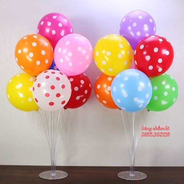 [Siêu Rẻ] Combo 10 bóng chấm bi kích thước 25-30cm - Bong Bóng Baby