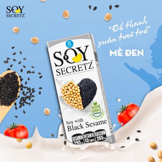 Sữa Đậu Nành Soy Secretz Mè Đen lốc 4 hộp