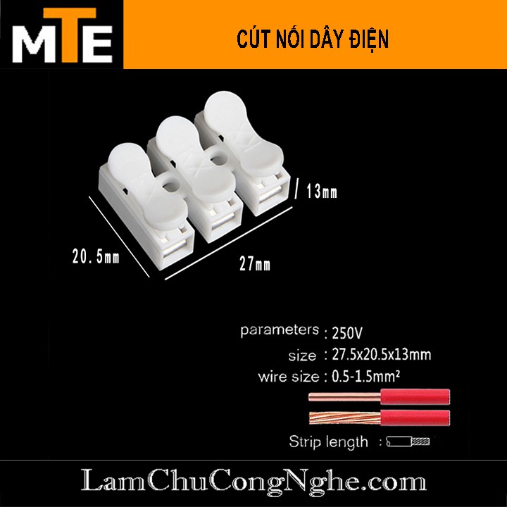 Combo 10 Cút nối dây điện CH-2 CH-3