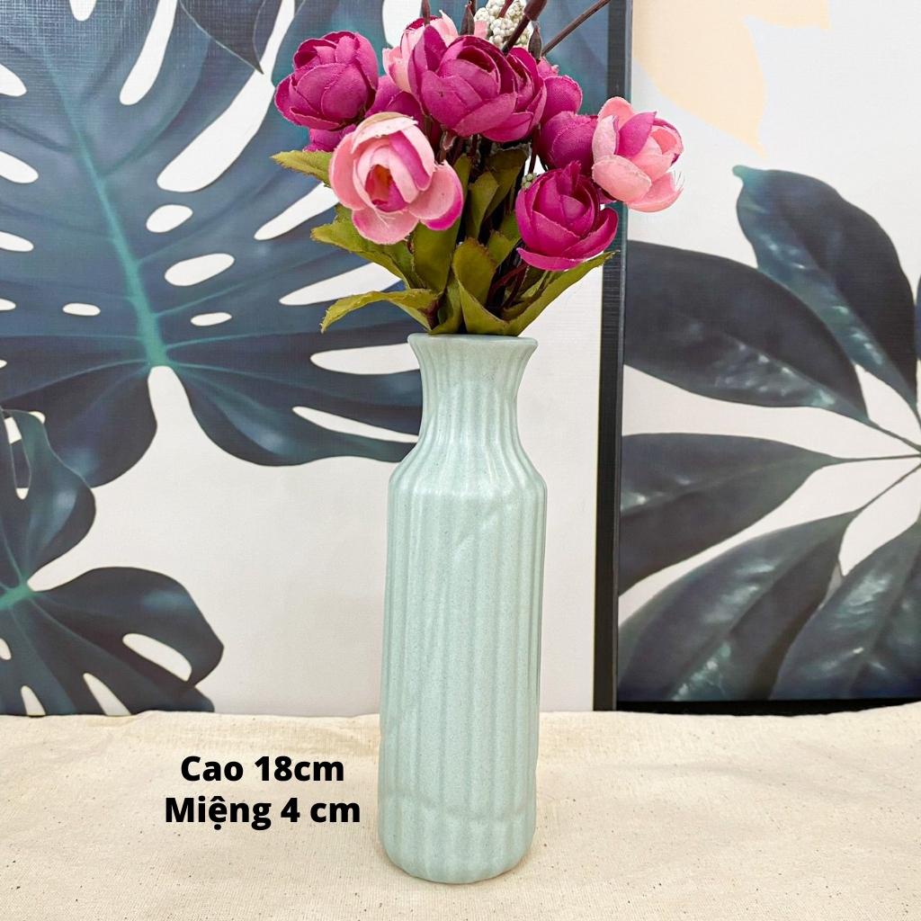 Lọ hoa Mini BÁT TRÀNG , dòng men mát hồng, trắng, xanh ngọc vân nổi cao cấp , để trang trí , cắm hoa bắt mắt