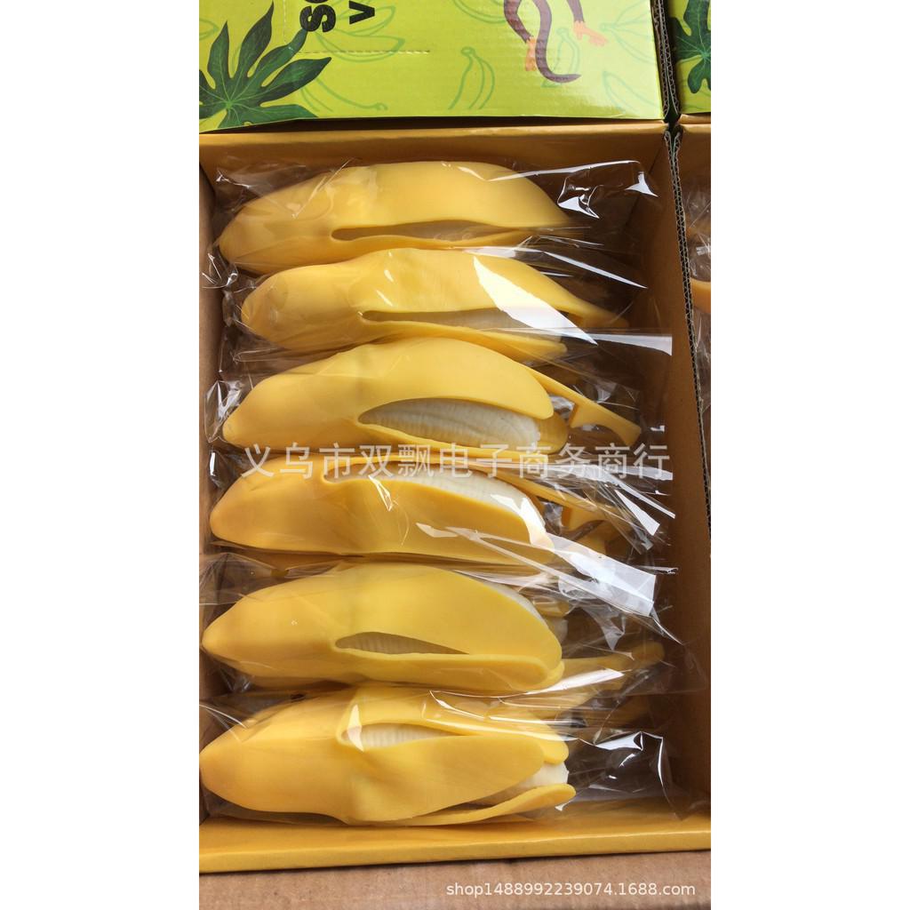 Gudetama chuối bóc vỏ squishy bóp mềm