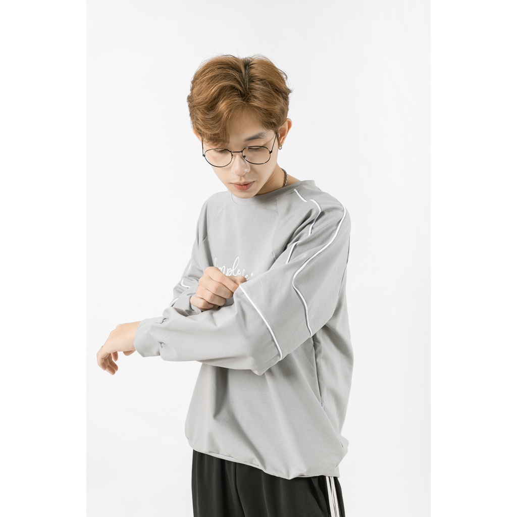 Áo Nỉ Cao Cấp Sweater Dài Tay Nam MANDO 2 Màu Họa Tiết In Chữ Form Rộng Basic Unisex Thời Trang Hàn Quốc SWT006