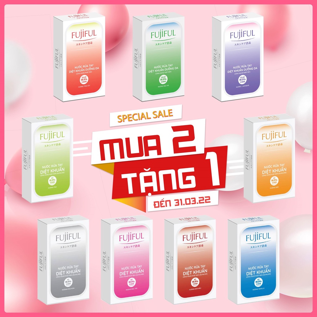 Nước rửa tay diệt khuẩn dưỡng da Fujiful - YEA Shop